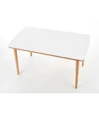 BRADLEY FOLDING TABLE - MATTE WHITE, LEGS - LEFKAS OAK order